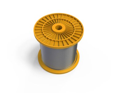 galvanize tel halat beyaz arkaplan üzerinde