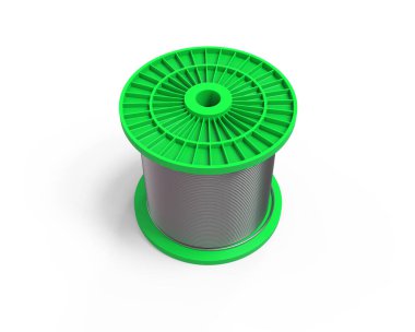 galvanize tel halat beyaz arkaplan üzerinde