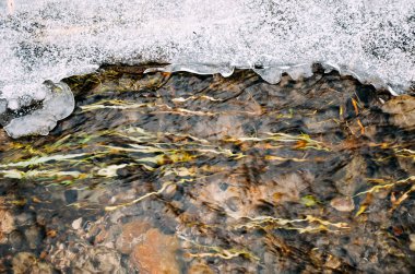 Kar ve buz ile kış nehir