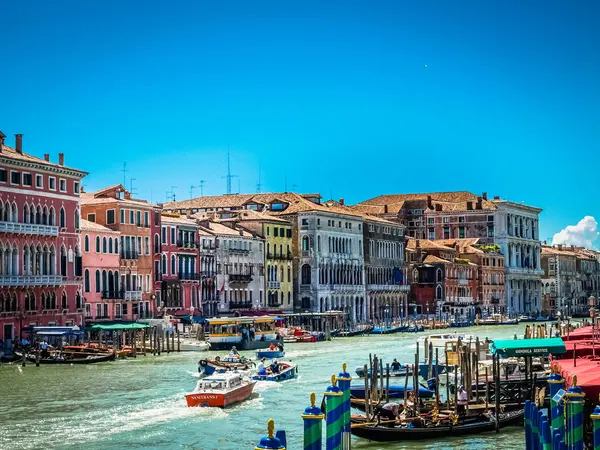 Increíble vista de la hermosa Venecia, Italia — Foto de Stock