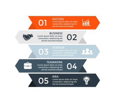 Vektör kadar merdiven okları Infographic, diyagram grafik, grafik sunum. İş büyüme kavramı ile 3 seçenekleri, parçalar, adımları, işler.