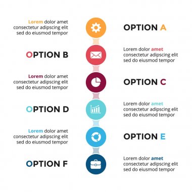 Vektör daire metaballs zaman çizelgesi Infographic, diyagram grafik, grafik sunum. İş ilerleme kavramı ile 6 seçenekleri, parçalar, adımları, işler.