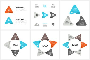 Daire okları Infographic vektör, döngüsü diyagramı, zaman çizelgesi grafik, sunu grafik. İş kavramı ile 2, 3, 4, 5, 6 seçenekleri, parçalar, adımları, süreçler. Neden fikrinden.