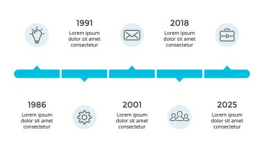 Vektör okları daireler zaman çizelgesi Infographic, diyagram grafik, grafik sunum. İş ilerleme kavramı ile 5 seçenekleri, parçalar, adımları, işler.