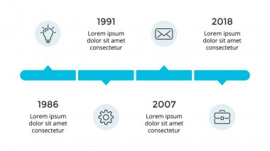 Vektör okları daireler zaman çizelgesi Infographic, diyagram grafik, grafik sunum. İş ilerleme kavramı ile 4 seçenekleri, parçalar, adımları, işler.