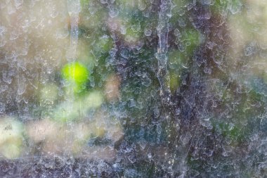 Bokeh arka plan ile cam toz ve leke