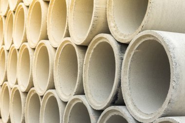 Beton drenaj boruları kuyu ve su deşarj için yığını kapat