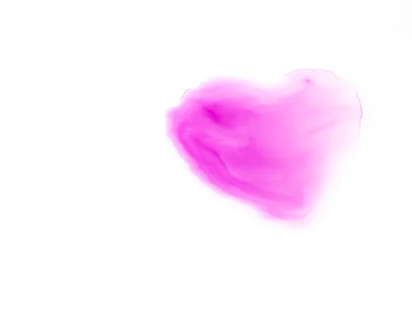 Akvarell av hjärta form på vit — Stockfoto
