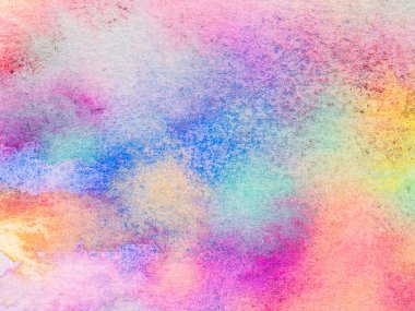 Kapanış rengi ve elle boyanmış suluboya kağıt üzerine