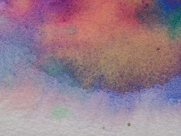 Farbe und Textur des handgemalten Aquarells auf Papier — Stockfoto