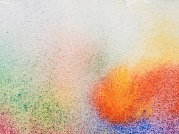 Kleur en textuur van hand geschilderd in aquarel op papier — Stockfoto