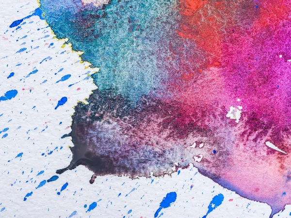 Cor e textura da cor da água no papel — Fotografia de Stock