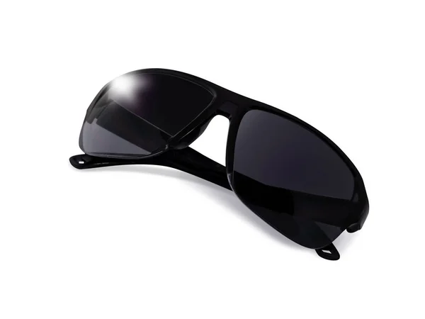 Нові сонцезахисні окуляри з відображенням світла ізольовані на білому фоні — стокове фото