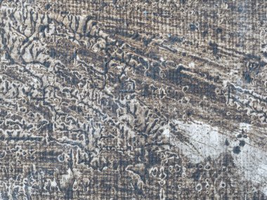 Doku ve boyalı tuval üzerine akrilik rengini kapatın