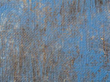 Doku ve boyalı tuval üzerine akrilik rengini kapatın