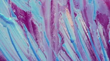 Soyut akan ve hareket purle zemin üzerine akrilik renk