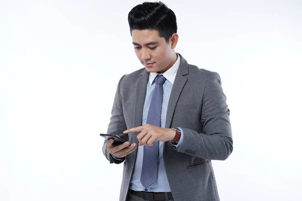 Happy young businessman office man — Stock Photo, Image