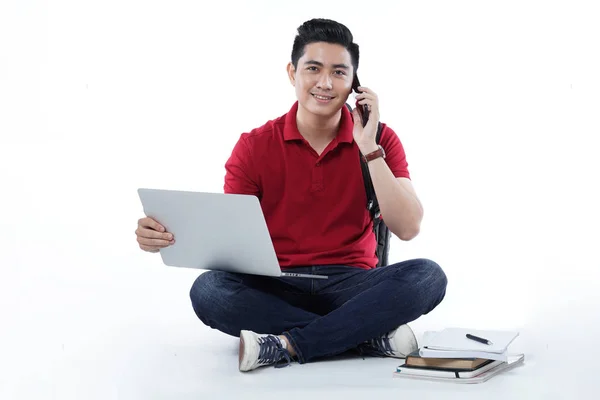 Asiatisch jung hübsch student — Stockfoto