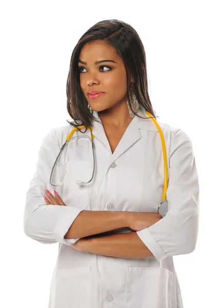 Afrikanisch-amerikanische Ärztin oder Krankenschwester — Stockfoto