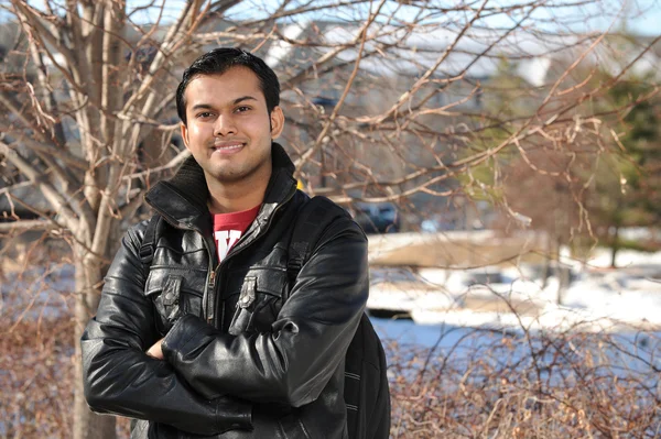 Indian Young Man wioth Arms Cross — стоковое фото