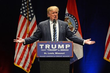 Cumhuriyetçi taki Donald Trump destekçilerine konuşma