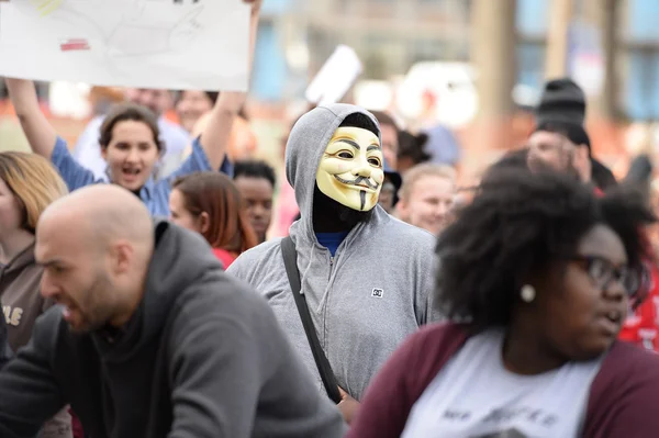 Trumpf-Demonstranten in Saint Louis — Stockfoto