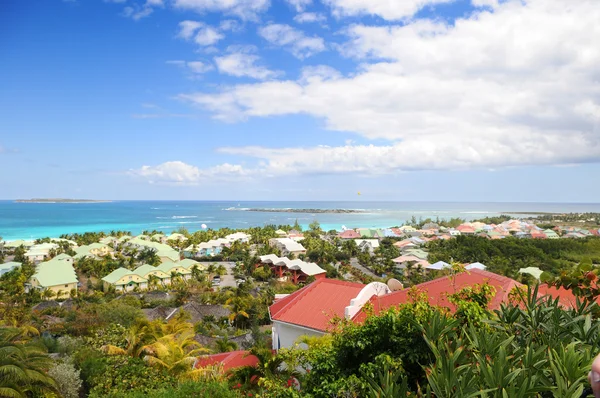 Weergave van het eiland van saint martin — Stockfoto