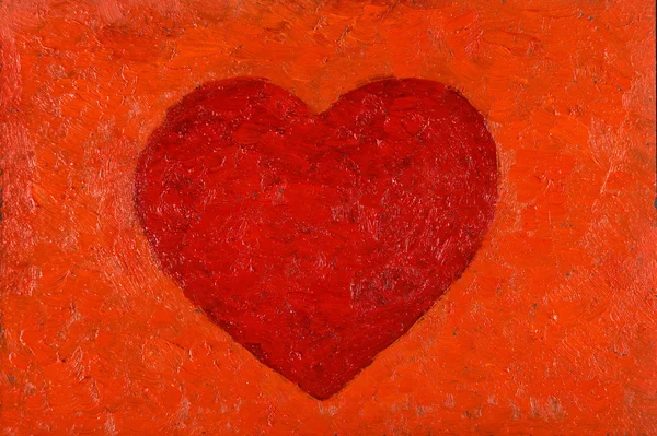 Pintura al óleo de HEart —  Fotos de Stock