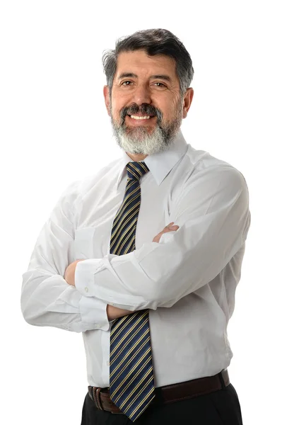 Hispânico Empresário Sorrindo — Fotografia de Stock