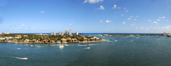 Fort Lauderdale panoramik havadan görünümü — Stok fotoğraf