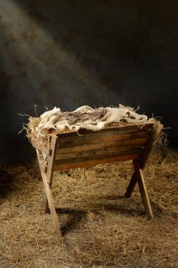 Manger and Crown of Thorns clipart