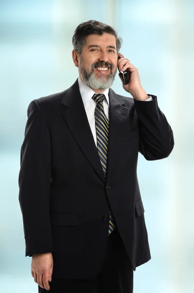 Hispanic Businessman Inside Office — Stock Photo, Image
