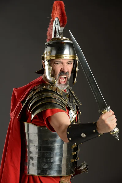 Roman Soldier With Sword — Stock Photo, Image