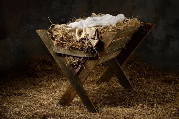 Manger in Stable — Stock Photo, Image