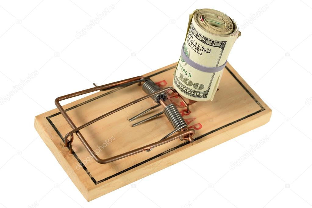Mousetrap with Bundle of Money