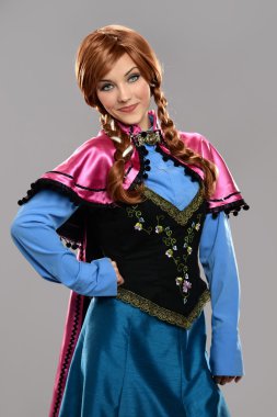Young Woman in Vintage Costume