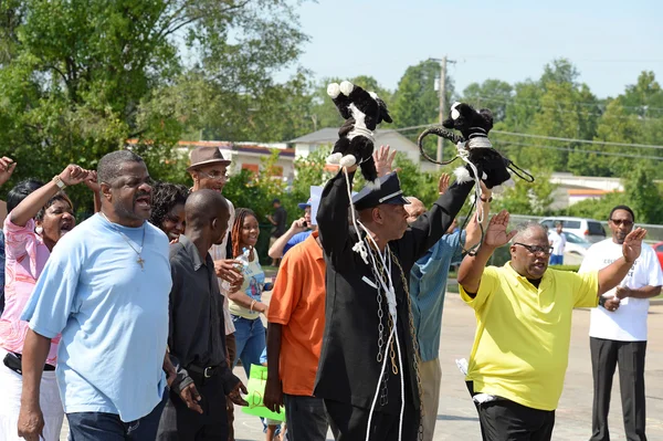 Manipuladores em Ferguson, MO — Fotografia de Stock