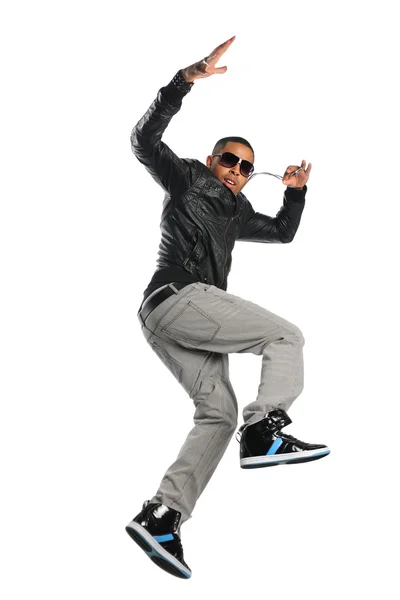 Афро-американский танцор хип-хопа — стоковое фото