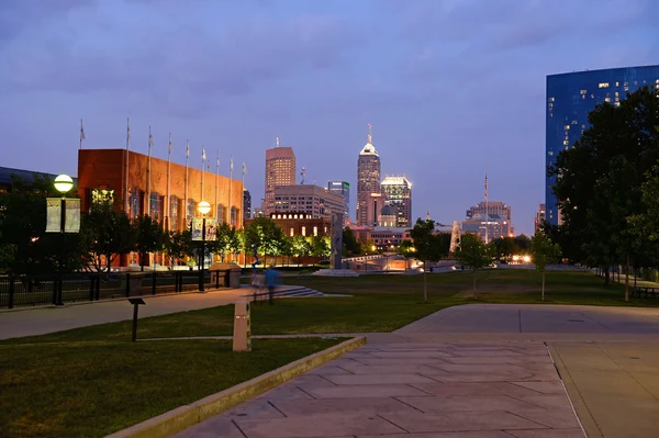 Pohled na Downtown Indianapolis — Stock fotografie