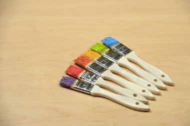 Kopya alanı ile Boya fırçaları