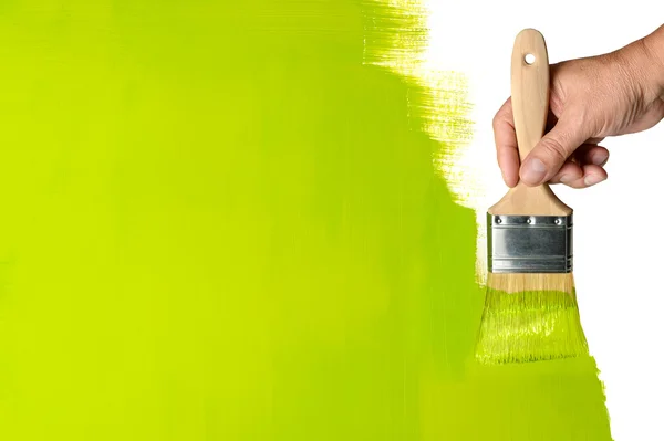 Pintura pared verde — Foto de Stock