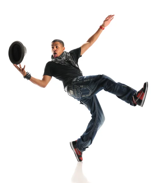 African American Hip Hop Dancer Performing — Stock Photo, Image