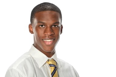 gülümseyen genç işadamı