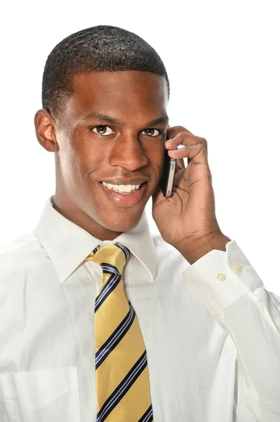 Young Man Using Cell Phone — Stock Photo, Image