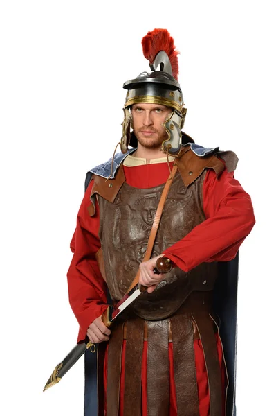 Roman Soldier with Sword — Stock Photo, Image