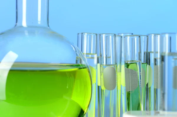 Laboratory Glassware With Liquid — Stock Photo, Image