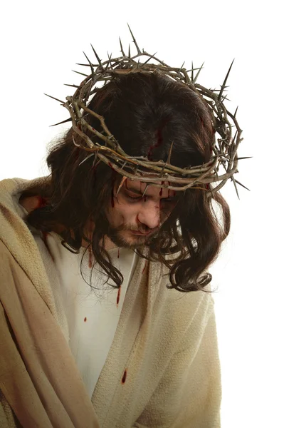 Jesus com Coroa de Espinhos — Fotografia de Stock