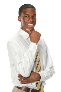 Genç iş adamının portresi