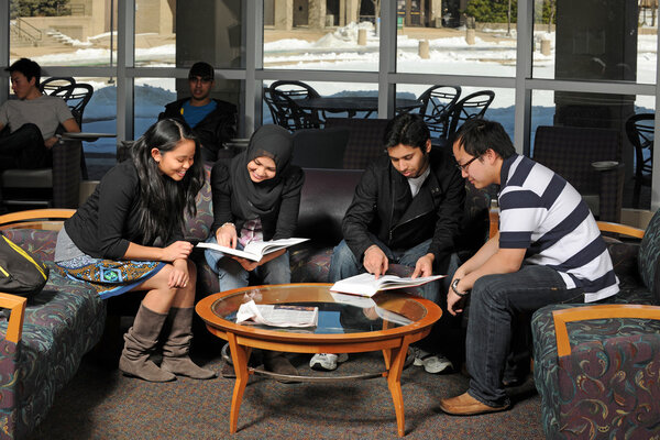Ethnic Students Studying