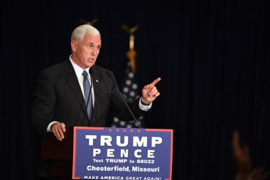 Mike Pence Rally for Trump clipart